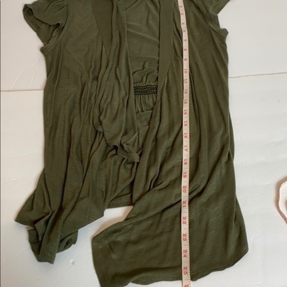 One Clothing Green Shrug Size S - Picture 7 of 9
